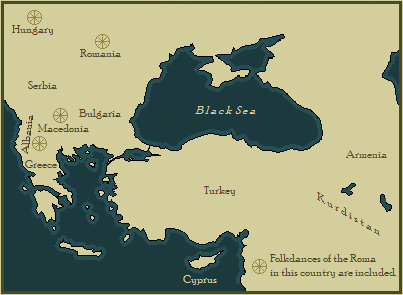 map of Balkan countries for LazyDancer.com