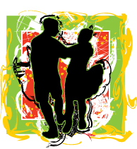 Contra Dancing Illustration