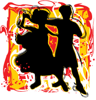 Scottish Dancing Illustration